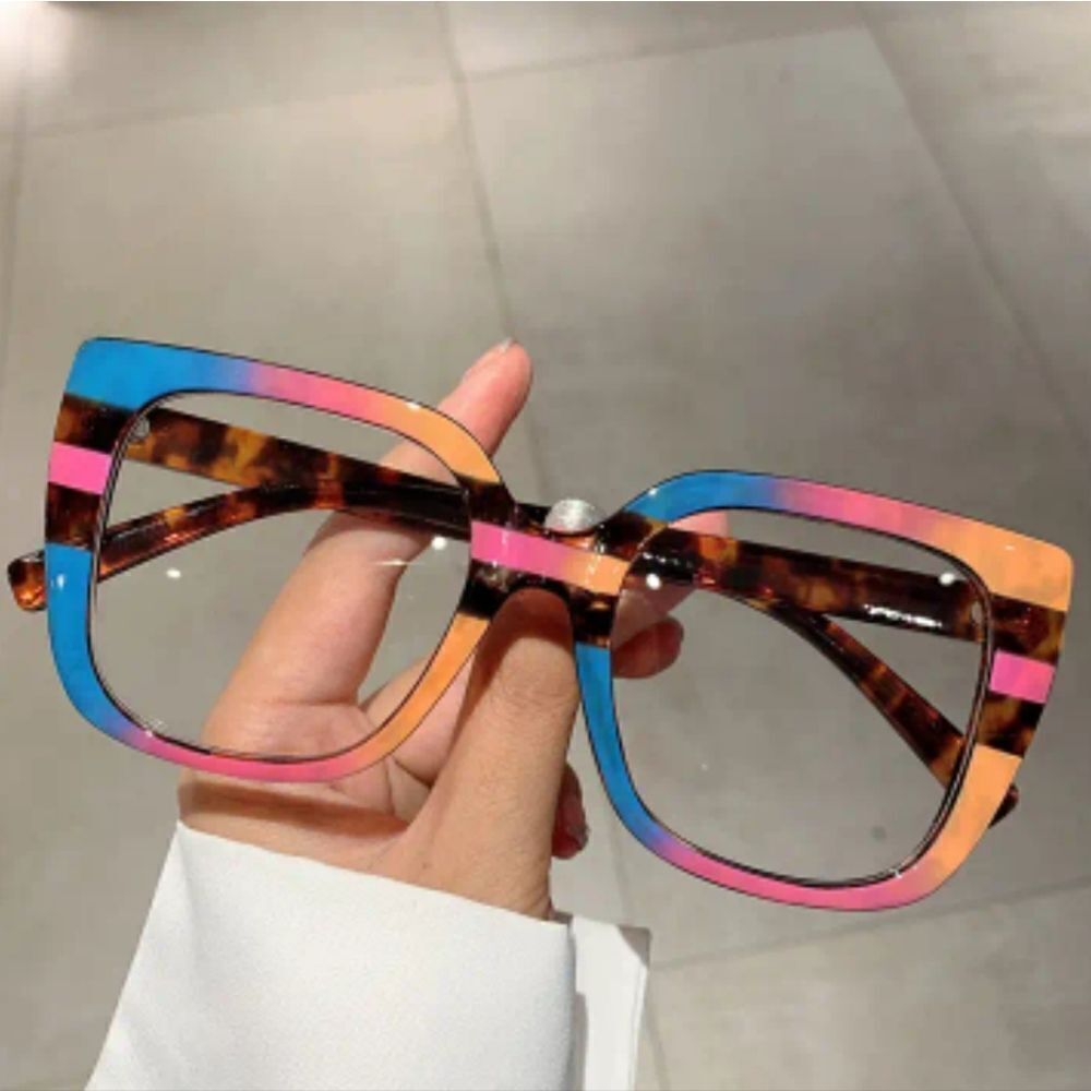 💥$5 BUNDLED💥 Computer Glasses Colorful Bright Square Plastic Rims